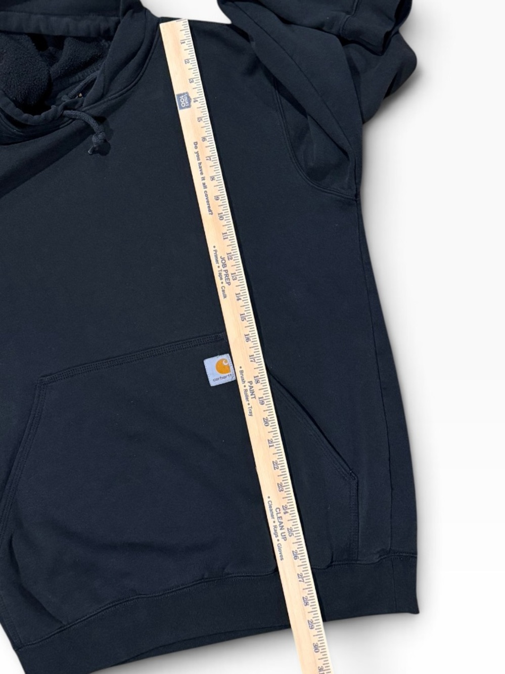 Carhartt Black Drawstring Hoodie Men's Medium - Picture 7 of 9